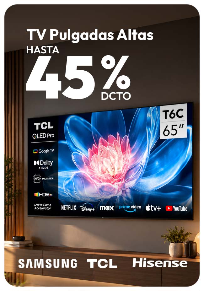 Televisión Pulgadas Altas