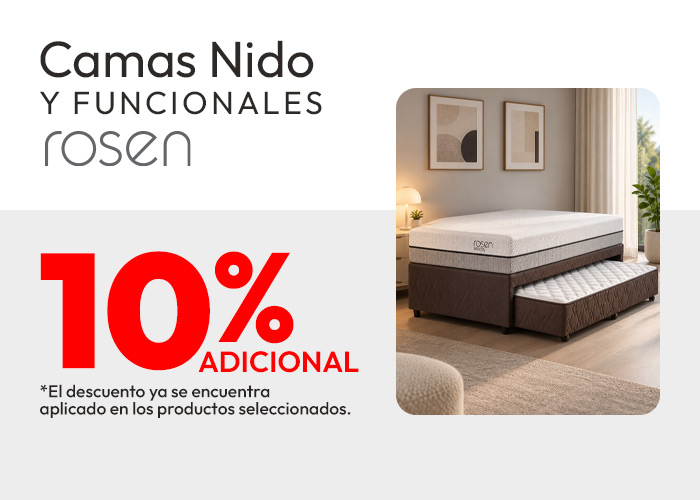 Camas funcionales Rosen 10% dcto adicional