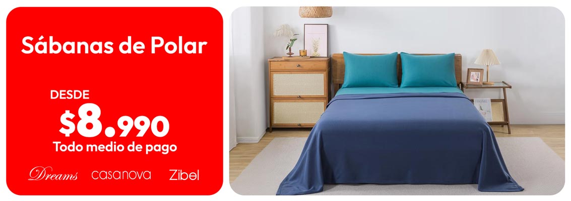 Sábanas de Polar desde $8.990