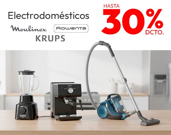 Electrodomésticos hasta 30% dcto.