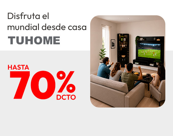 Disfruta el mundial desde casa / tu home hasta x%