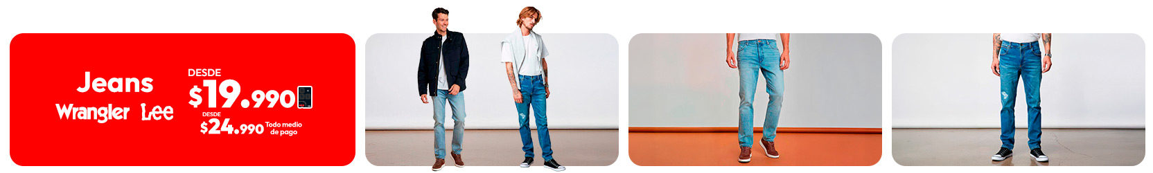 Denim Wrangler y Lee