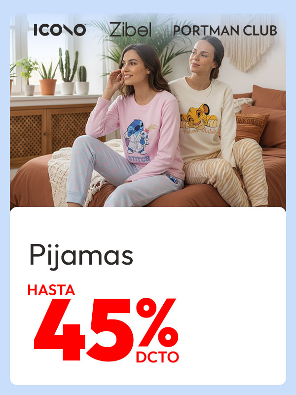pijamas hasta 45% dcto