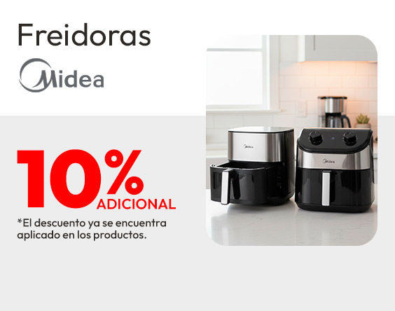 Freidoras midea 10% adicional