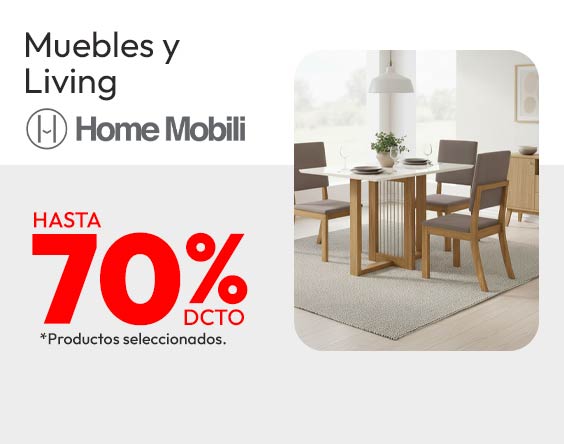 Productos seleccionados Home mobilia hasta 70% de dcto
