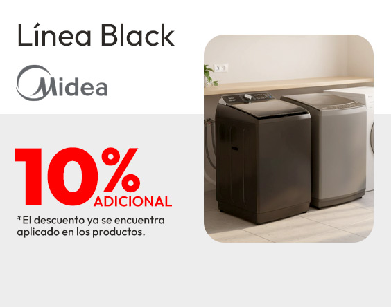 Midea Lavado 10% dcto adicional