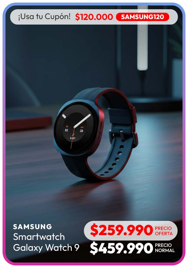 Smartwatch hasta 50% de dcto