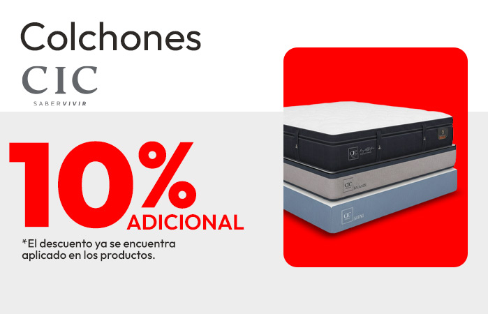 Colchones CIC hasta 10% adicional