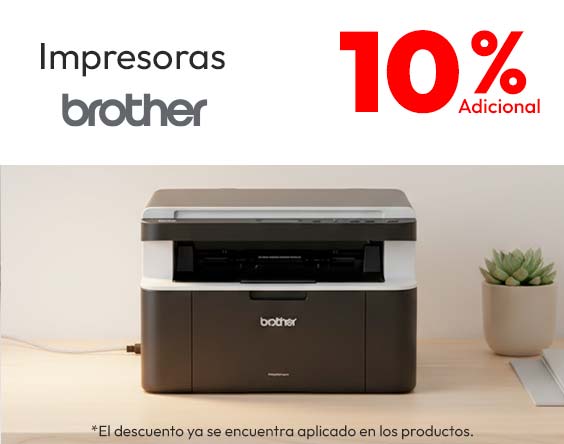 Brother 10% dcto adicional