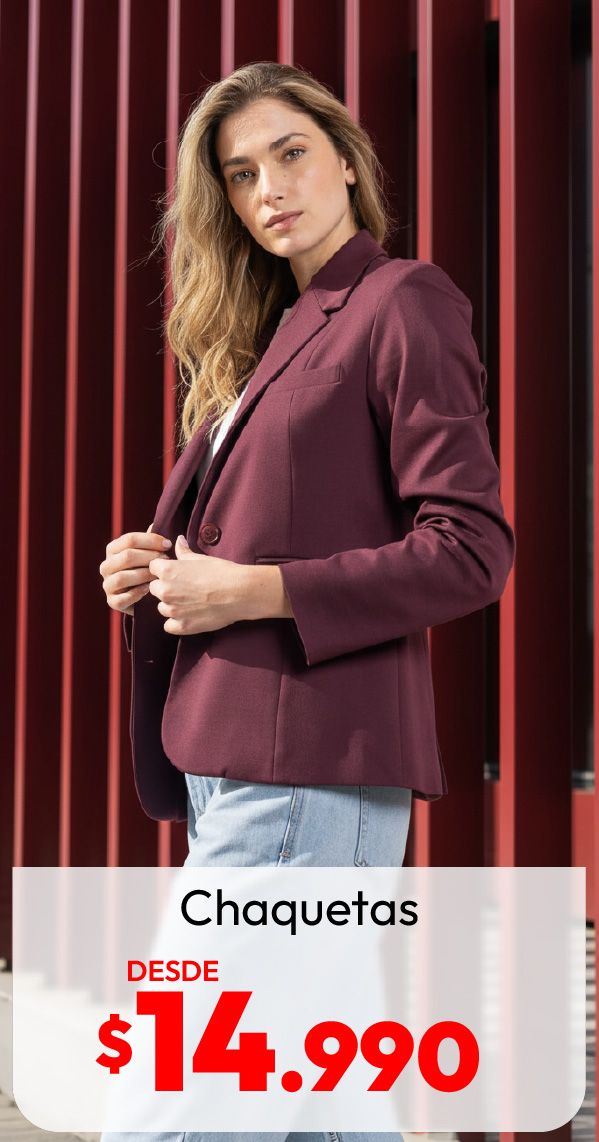 chaquetas desde $14990