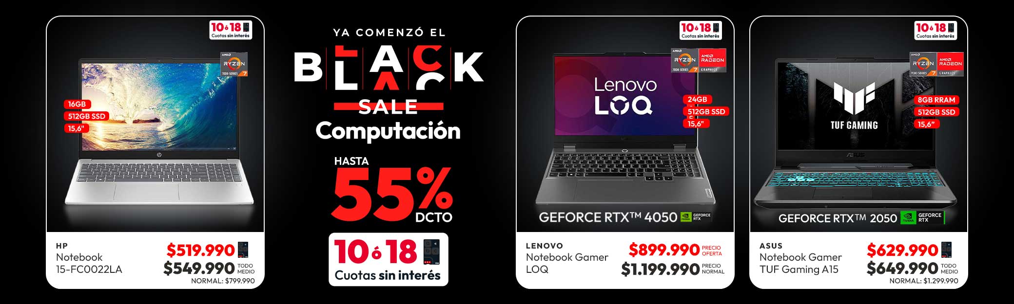 computación hasta 55% dcto
