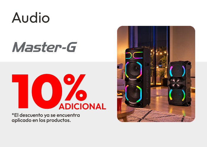 Audio 10% DE DCTO ADICIONAL TMP Master G
