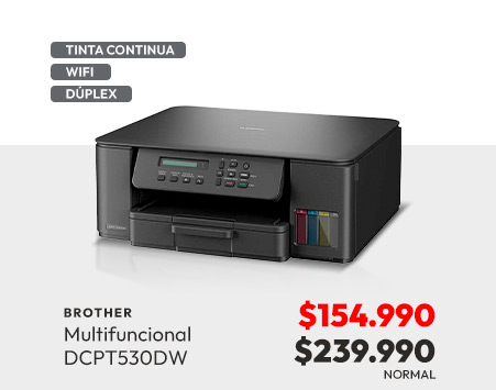 Multifuncional Brother Tinta Continua DCPT530DW Wifi y Dúplex