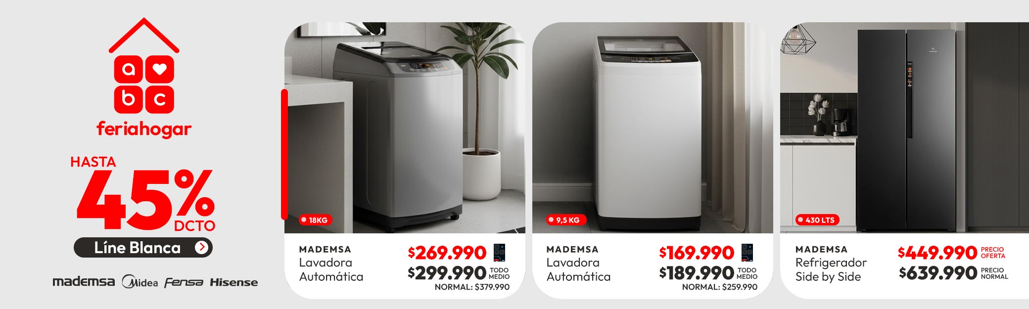 Línea Blanca hasta 50% dcto