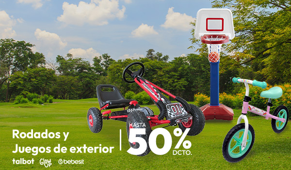 Rodados y Juegos de exterior hasta 50% dcto