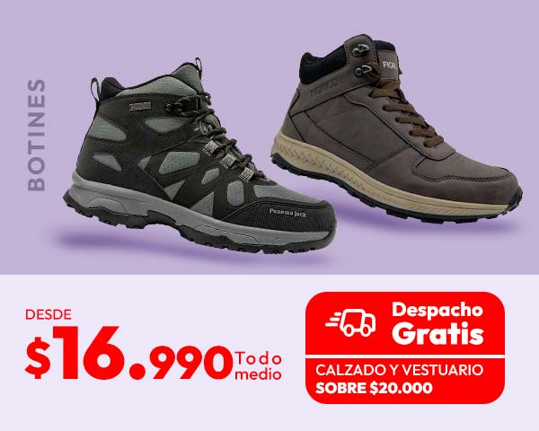 botines desde 16,990 despacho gratis