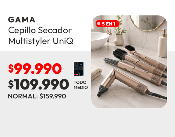 Cepillo Secador Multistyler UniQ Element 5 en 1 Gama