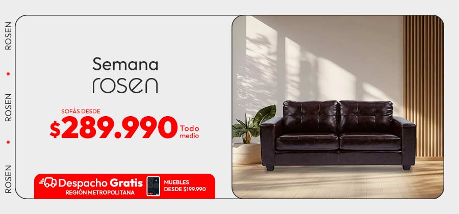 SEMANA ROSEN sofás desde 289990 