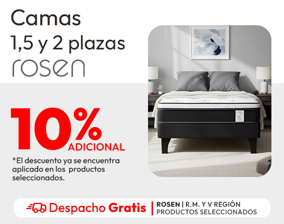 Camas 1 y 1,5 Plazas Rosen 10% adicional