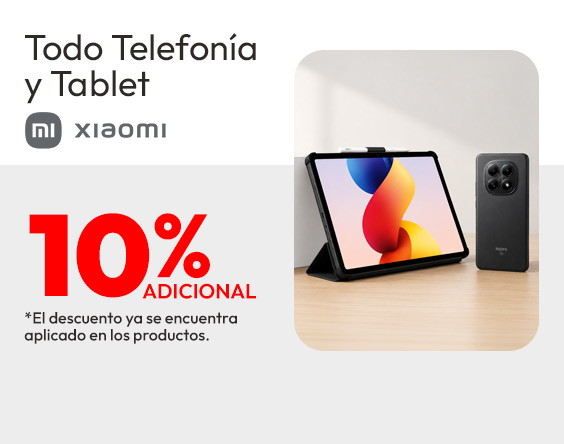 Todo Telefonia y Tablet Xiaomi 10% adiocional TMP
