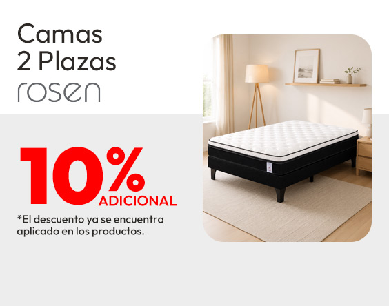 Camas 2 Plazas Rosen 10% adicional