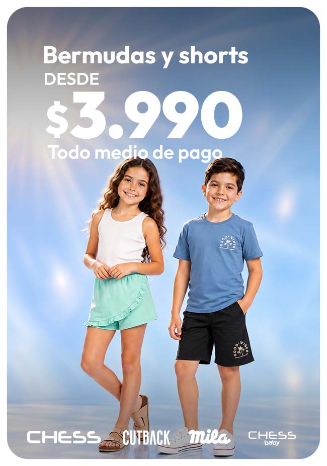 BERMUDA Y SHORT DESDE 3990 TMP