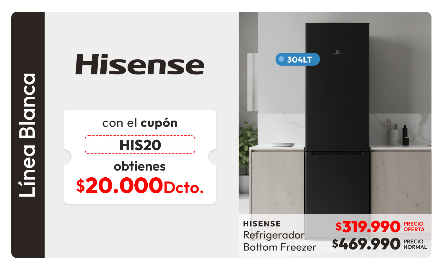 Hisense LB hasta 35% de dcto