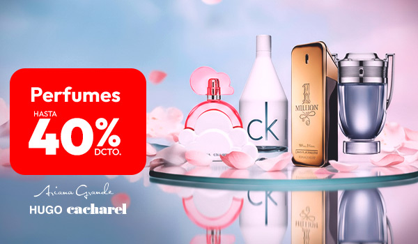 Perfumes hasta 40% dcto