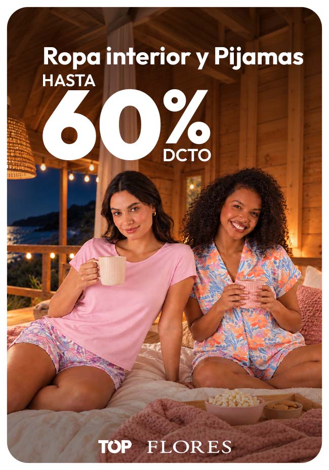 ropa interior y pijamas hasta 60% dcto