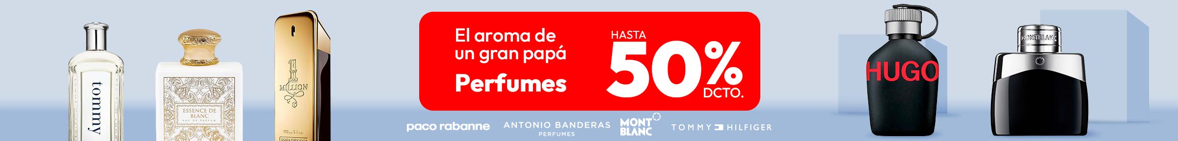 El aroma de un gran papá, Perfumes hasta 50% dcto