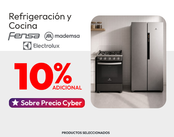 10% dcto adicional refri + cocina