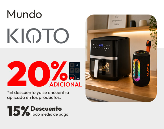 Mundo Kioto 15% adicional TMP 20% dcto adicional Ofex