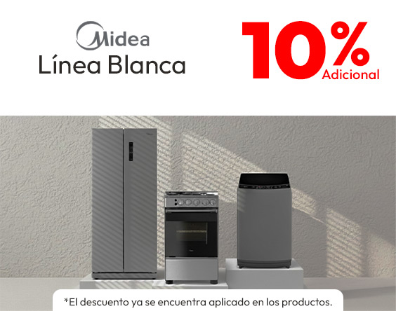 Todo midea 10% adicional cn tmp linea blanca