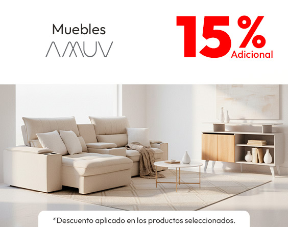 Muebles Amuv 15% adicional