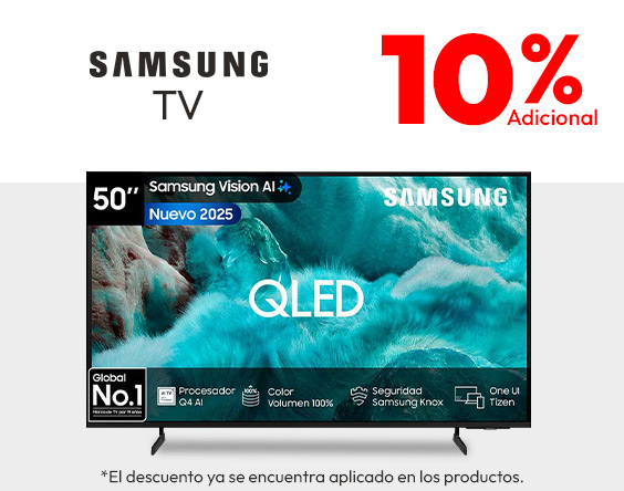 Samsung TV 10% adicional TMP