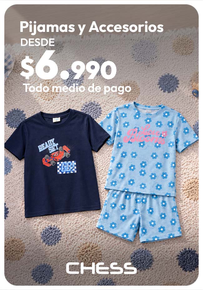 Pijamas y Accesorios desde $6.990