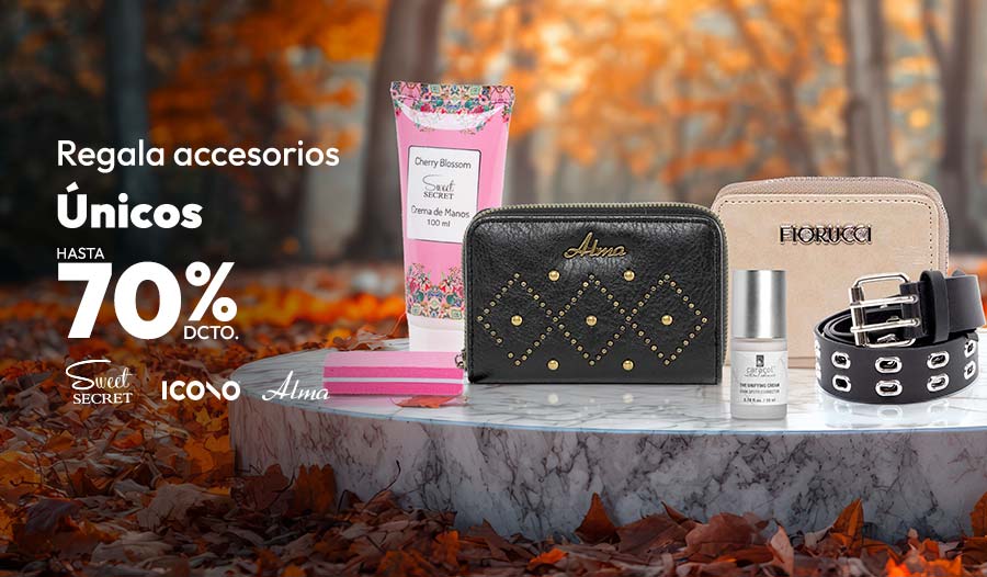 Regala Accesorios únicos hasta 70% de descuento