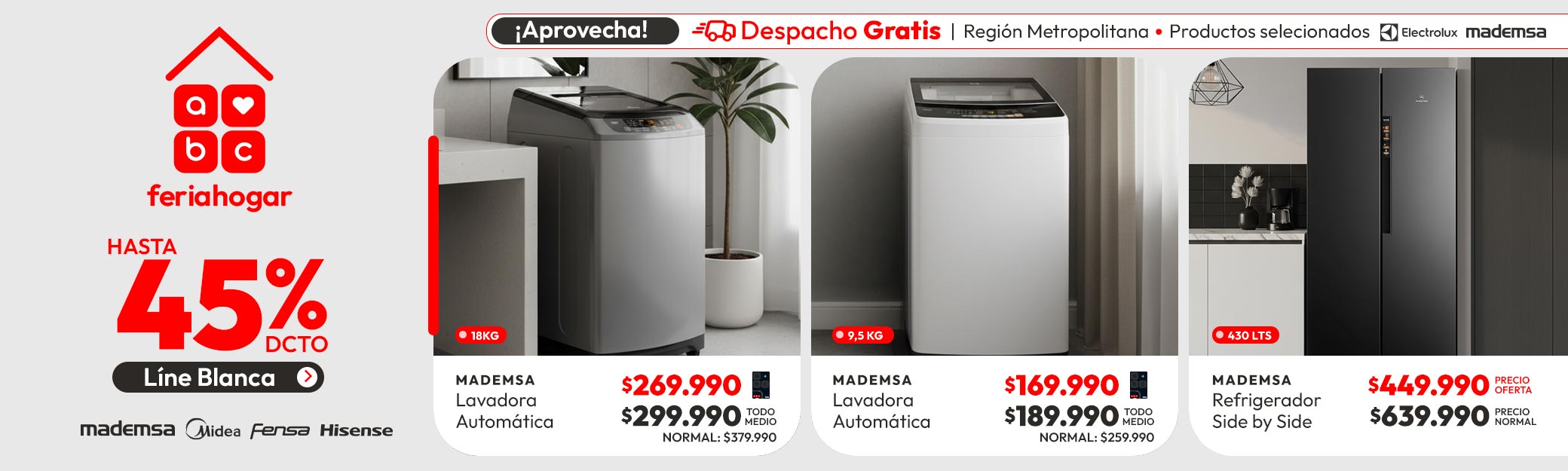 Línea Blanca hasta 50% dcto