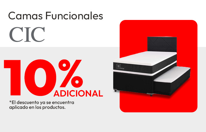 Camas Funcionales CIC hasta 10% de dcto