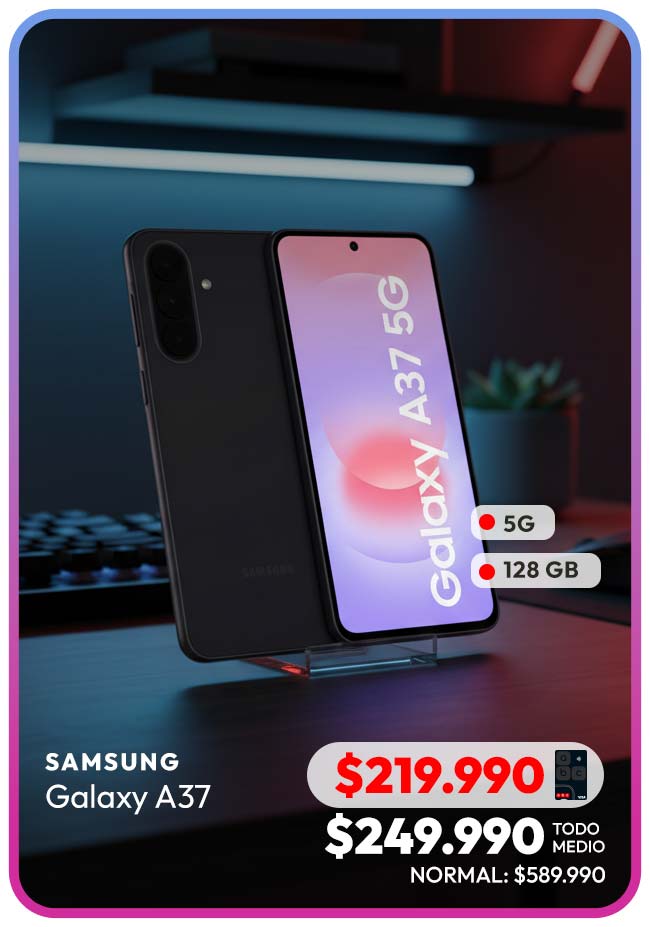 SAMSUNG A37 GRIS 5G 128 GB