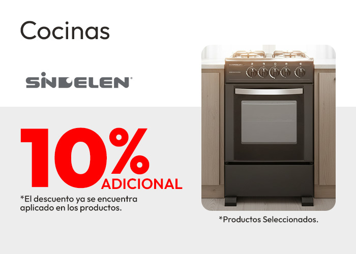 cocina sindelen 10% de dcto tmp