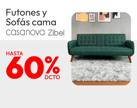 Futones y sofás cama hasta 50%