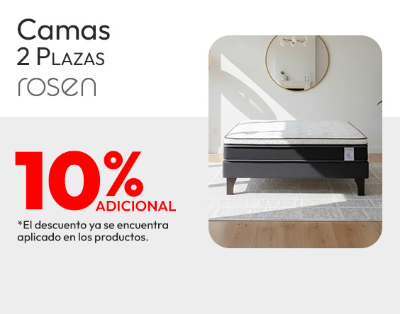 Camas 2 Plazas 10% adicional Rosen