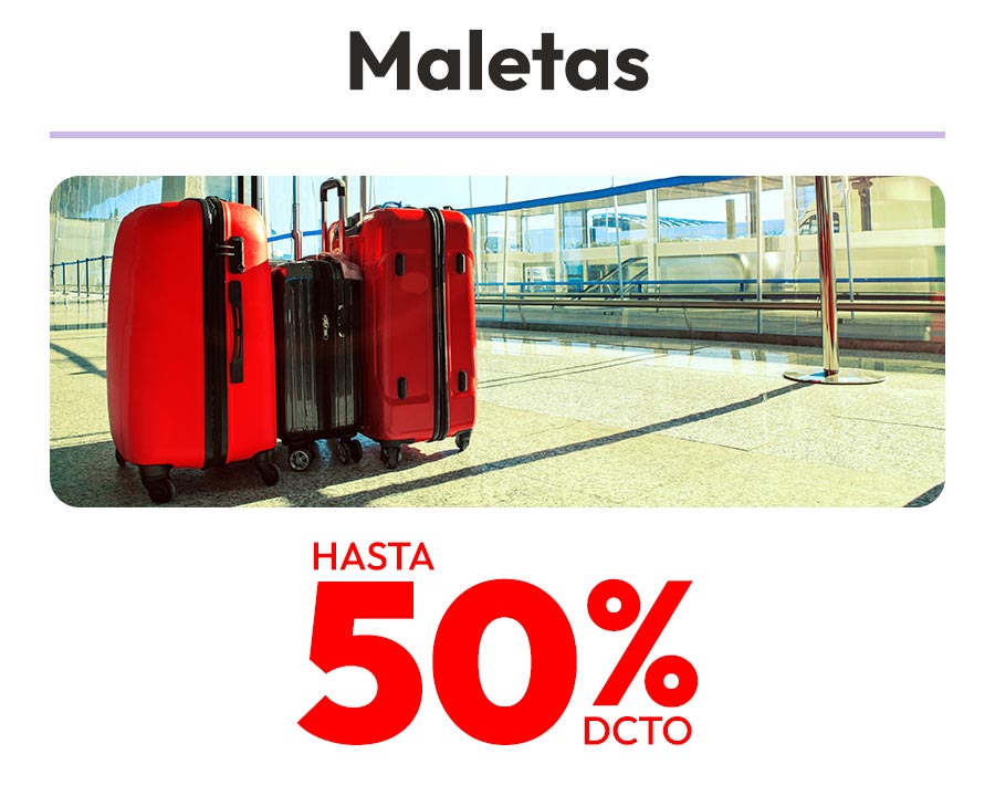Maletas hasta 50%