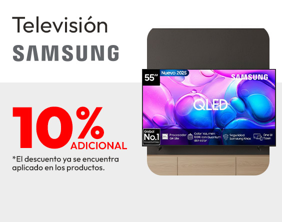 Samsung TV 10% dcto TMP Adicional