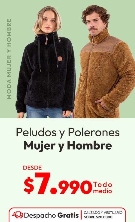 Sweaters y polerones hombre y mujer desde $7.990