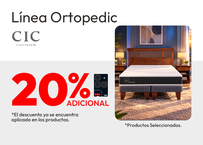 Línea Ortopedic 20% adicional con TLP