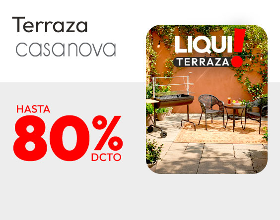Liquidación terrazas y parrillas