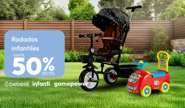 Rodados infantiles hasta 50% dcto