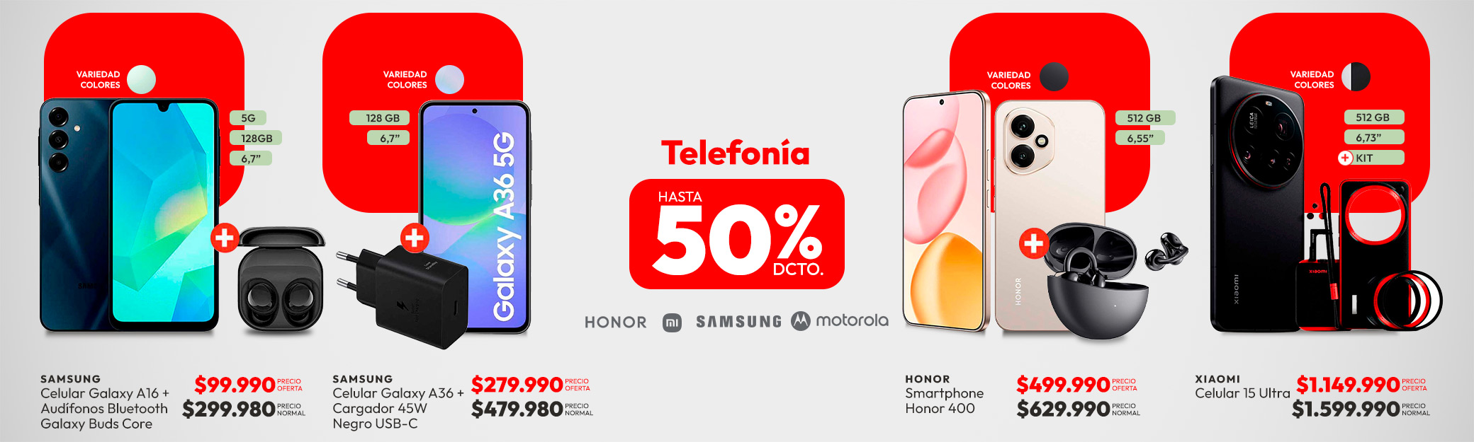 Telefonia hasta 50% dcto
